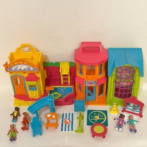 Lot of 2 Fisher Price Playsets Sweet Streets Village Pool Kids & Dance Studio